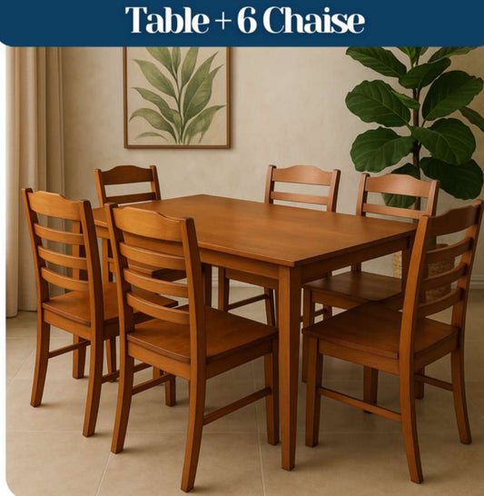 Table + 6 Chaises
