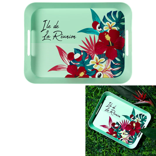 Plateau Reunion Paradis Exotique 41X32 cm