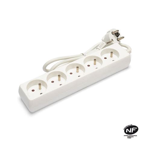 Bloc 5 prises 16A Blanc 1M