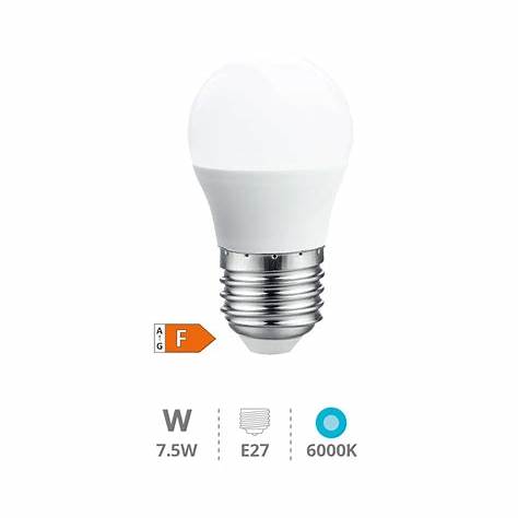 Ampoule Led Spherique E27 6,5W 6500K