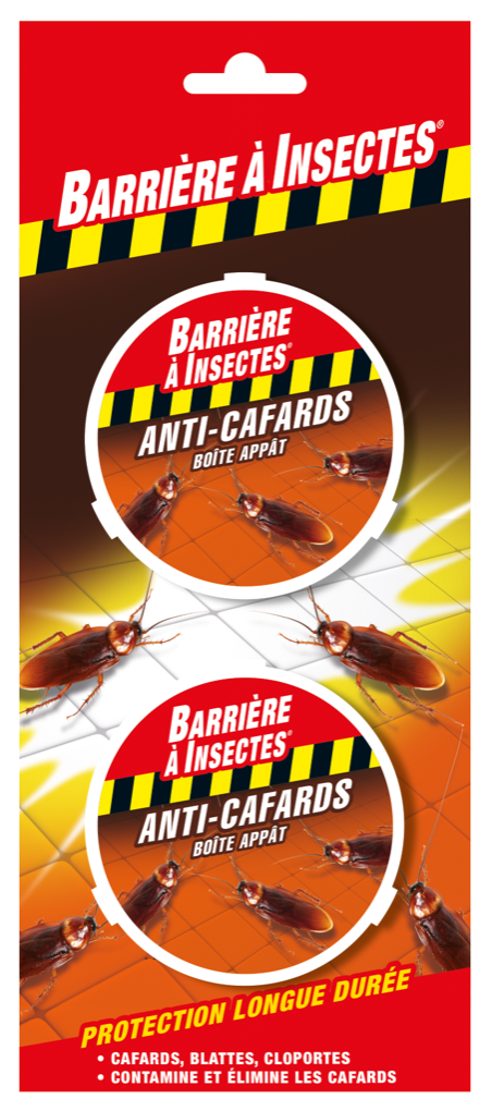 Anti-Cafards Cloportes - Boîtes Appât 2 x 3G Barrière à Insectes