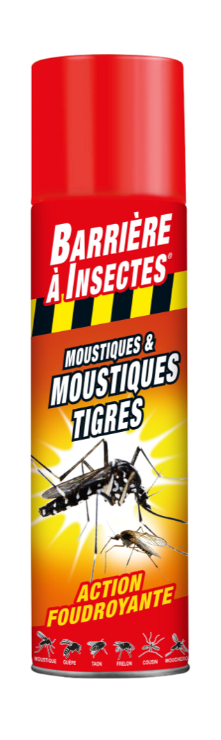 Aérosol Moustiques et M-Tigres 400ml Barrière à Insectes