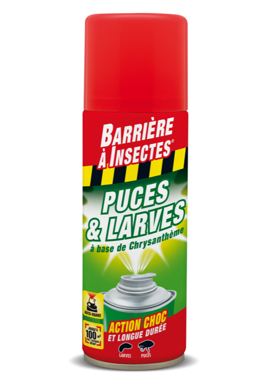 Puces et Larves Aérosol auto diffusant 200ml Barrière à Insectes