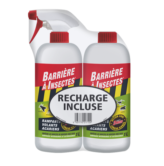 Insectes Rampant,Volants, Acariens PAE 1L+la recharge 1L Barrière à Insectes